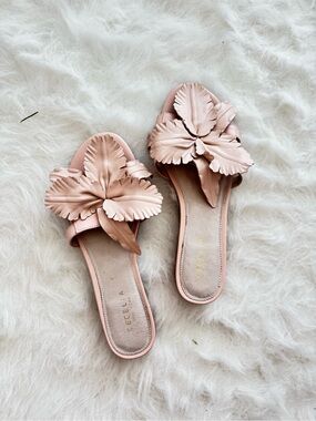 Cecelia NY hibiscus Slide Sandals